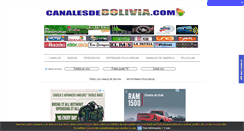 Desktop Screenshot of canalesdebolivia.com
